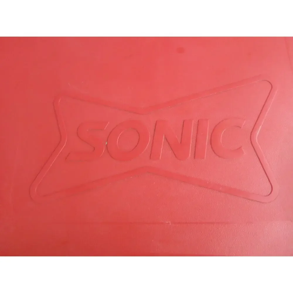 Sonic Drive In Carhop Tray Drinks Fast Food Hang on Car Window Plastic Red Retro